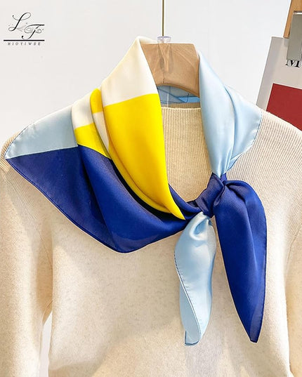 Satin Bandanas Head Scarf For Women Hair Scarves Accessories Lightweight Fashion Wrap Neck Silk Sleeping Headscarf