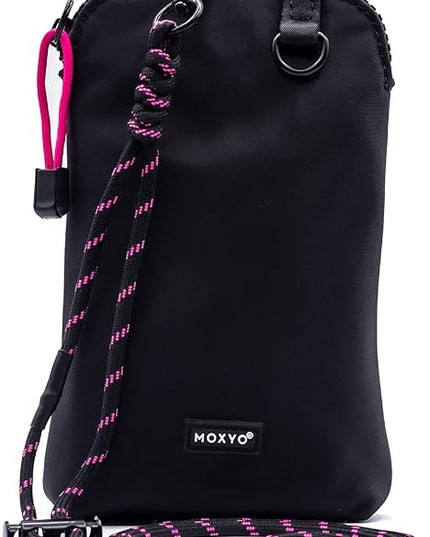 MOXYO Urban Nylon Crossbody Phone Bag, Small Lightweight and Durable Travel Bag With Removable, Adjustable Paracord Straps