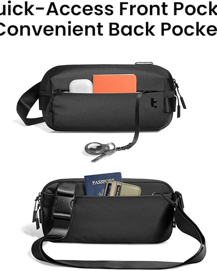 tomtoc Compact EDC Sling Bag 3L-10L, Minimalist Crossbody Bag Chest Shoulder Pack for Men Women, X-pac/Recycled Polyester