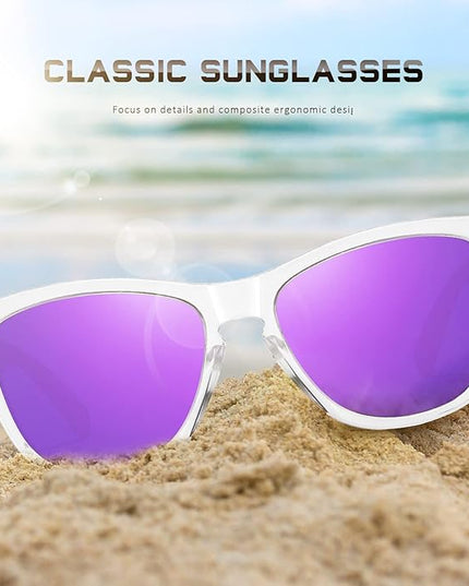 DANAMY Sunglasses Womens Polarized Sunglasses for Women Trendy Designer Mirrored UV400 Protection Sun Glasses