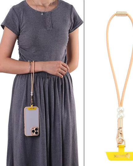 Vachetta Leather wristlet strap Phone Charm [Hands-Free Phone Wrist Strap]