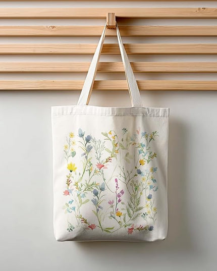 Horaldaily Canvas Tote Bag,Reusable Shoulder Tote Bag for Women Lady Casual Vacation, Shopping, Work, Gym