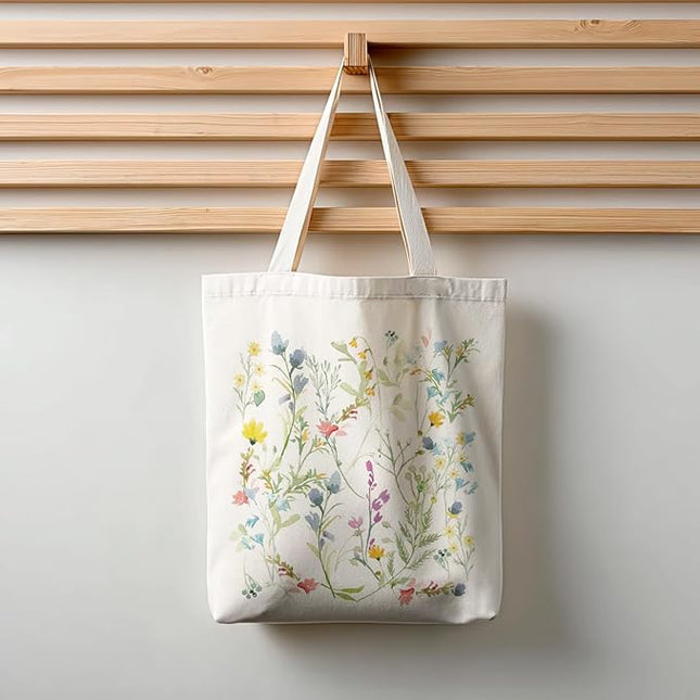 Horaldaily Canvas Tote Bag,Reusable Shoulder Tote Bag for Women Lady Casual Vacation, Shopping, Work, Gym