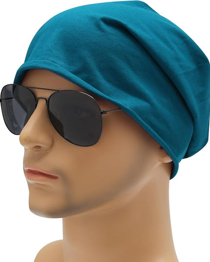 ZLYC Cotton Thin Slouchy Beanie Hat for Men Women Fashion Soft Stretch Knit Skull Cap