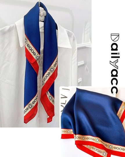 Dailyacc Hair Bandanas Scarf For Women Lightweight Fashion Neck Silk Satin Head Scarves For Sleeping Handbags Scarf