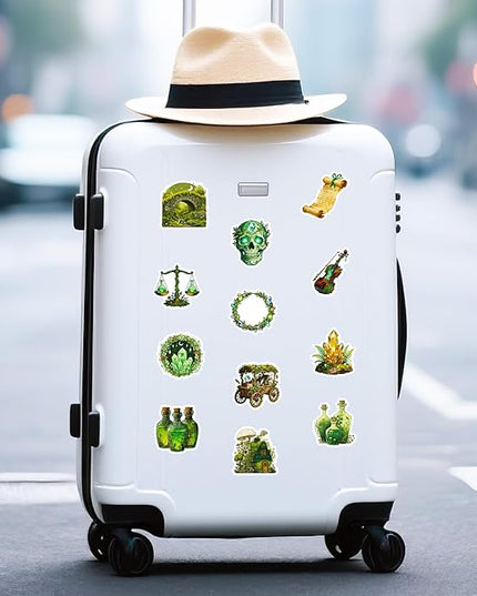 50Pcs Aesthetic Witch Stickers Pack, Graffiti Anime Stickers for Kindle, Water Bottles, Scrapbook, Laptop, Phone, Computer, Skateboard, Waterproof Vinyl Stickers