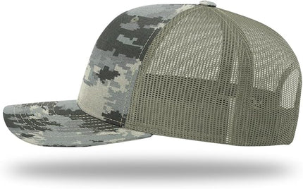 Richardson 112 Trucker Hat - Premium Adjustable Snapback Hat - Structured Six Panel Richardson Blank Caps