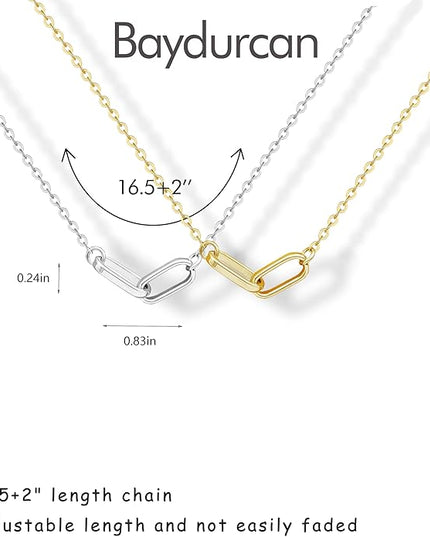 Baydurcan Pendant Necklace for Women Evil Eye Ankh Bow Necklace for Friends Sister Birthday Just Because Christmas Gifts