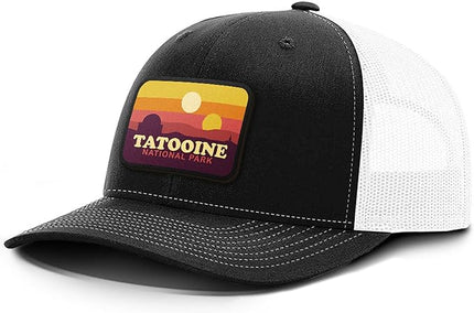 Tatooine National Park Patch Back Mesh Hat Casual Wear - Baseball Cap for Mens & Womens Mesh Adjustable Snapback Strap