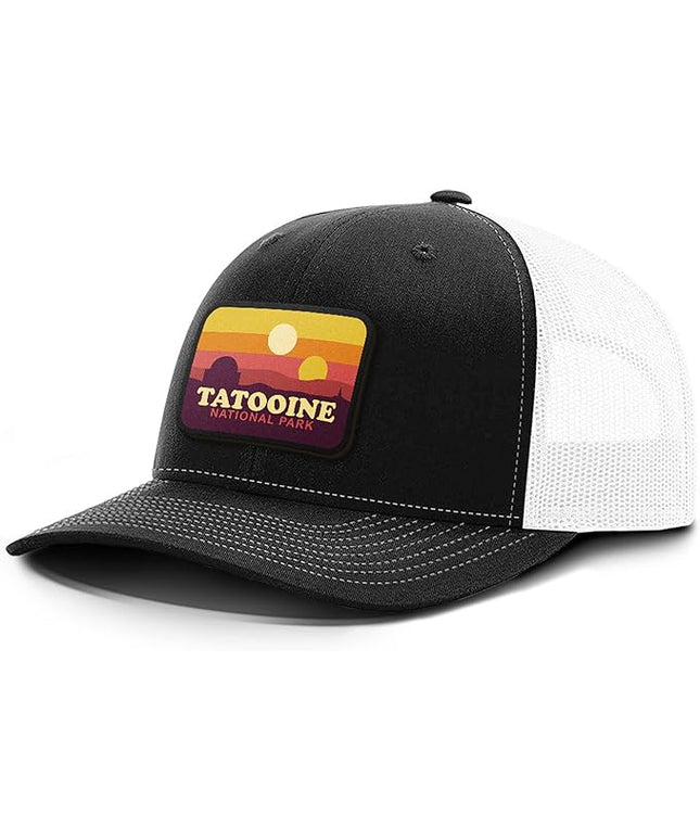 Tatooine National Park Patch Back Mesh Hat Casual Wear - Baseball Cap for Mens & Womens Mesh Adjustable Snapback Strap
