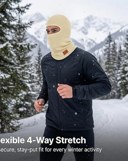 TBUS Men’s Knit Insulated Face Mask Beanie, Thermal Full Face Cover Ski Mask for Cold Weather for Women and Men