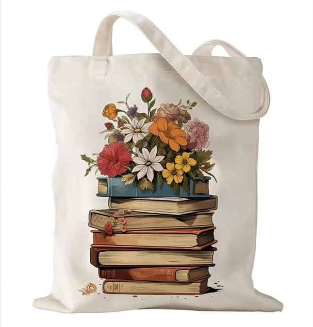 Canvas Tote Bag with Zipper Handles for Women Bridesmaid Birthday Wedding Mother Ladies Shopping Gift Bags