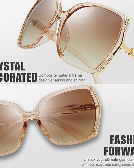 The Fresh Classic Crystal Elegant Women Beauty Design Sunglasses Gift Box