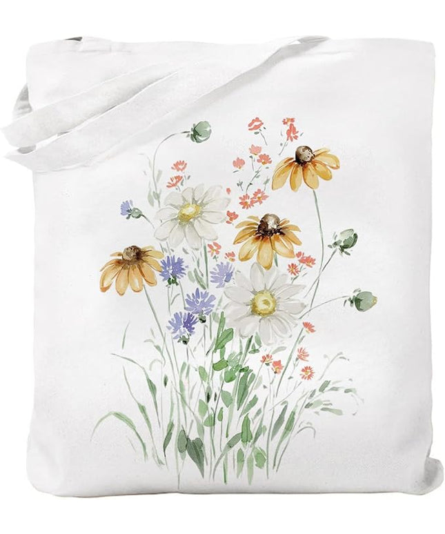 Canvas Tote Bag with Zipper Handles for Women Bridesmaid Birthday Wedding Mother Ladies Shopping Gift Bags