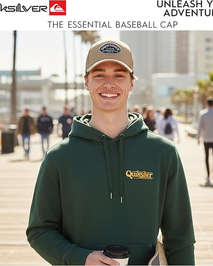 Quiksilver Men's Premium Cotton Adjustable Snap Back Logo Baseball Cap