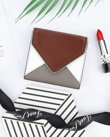 Lavemi Ultra Thin Small Compact Leather Womens Girls Wallets RFID Blocking Credit Card Holder for Women