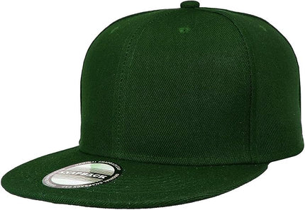 Classic Snapback Hat Cap Hip Hop Style Flat Bill Blank Solid Color Adjustable Size