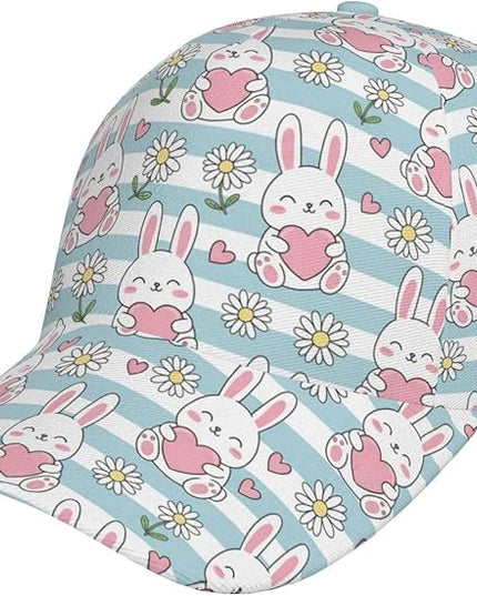 Easter Baseball Cap,Rabbit Eggs Baseball Hat,Fashion Snapback Hats Outdoor Trucker Hat for Women Men