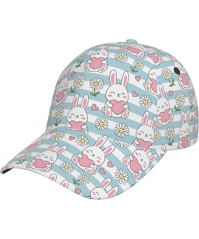 Easter Baseball Cap,Rabbit Eggs Baseball Hat,Fashion Snapback Hats Outdoor Trucker Hat for Women Men