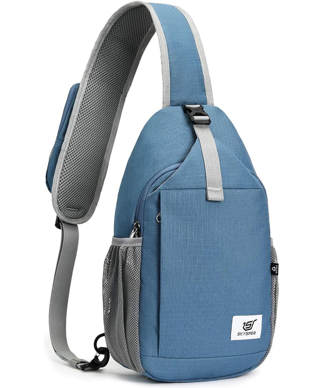 SKYSPER Sling Bag RFID Cross Body Bag Recycled Crossbody Backpack Travel Daypack