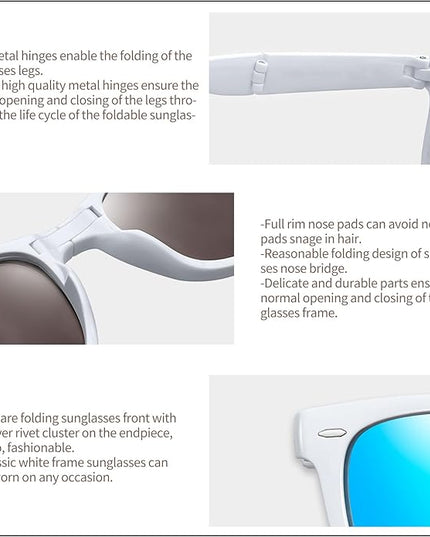 Joopin Square Sunglasses Polarized UV Protection Trendy Designer Sun Glasses Men Women