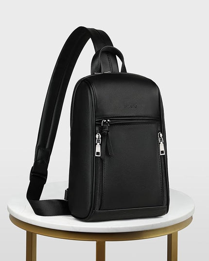 FADEON Sling Bag for Women Crossbody Purse Sling Bags, Designer Sling Purses Medium Travel Multi-Pocket Sling Backpack