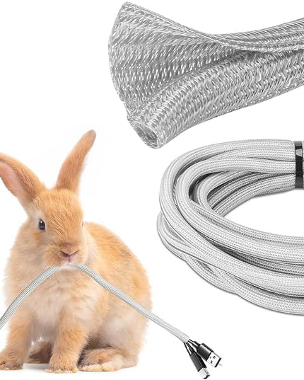 JOTO 1 Pack Cable Management Sleeve, 10 Feet Cord Organizer System with Zipper for TV Computer Office Home Entertainment, Flexible Cable Sleeve Wrap Cover Wire Hider System -Grey