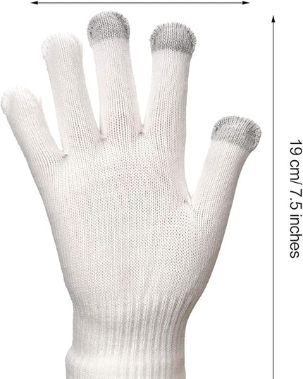 Pangda 12 Pairs Winter Touch Screen Gloves for Men Women Stretch Knitted Texting Gloves Warm Windproof Solid Color Mittens