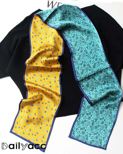 Dailyacc Hair Scarf for Women Fashion Silky Satin Headscarf Wrap Breathable Lightweight Neck Scarves For Handbag