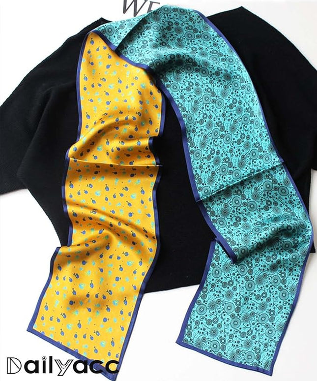 Dailyacc Hair Scarf for Women Fashion Silky Satin Headscarf Wrap Breathable Lightweight Neck Scarves For Handbag