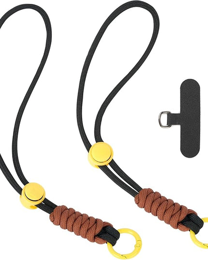 MCTi Hand Wrist Strap Lanyard, Adjustable Gloves Wrist Strap, Tight Hand-Braided Phone Lanyard, Durable Stretchable Keychain
