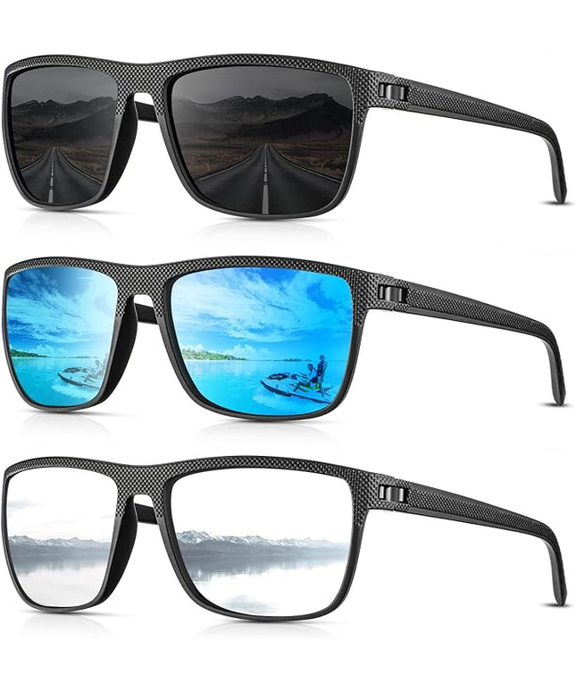 Sunglasses-Men Polarized Mens Sunglasses: Classic Women Sun Glasses UV Protection for Fishing Driving Golf