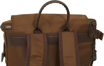 Grand Prix Deluxe Equestrian Backpack, Water-Repellent Riding Gear Bag with Boot Compartment and Organizer Pockets, Brown