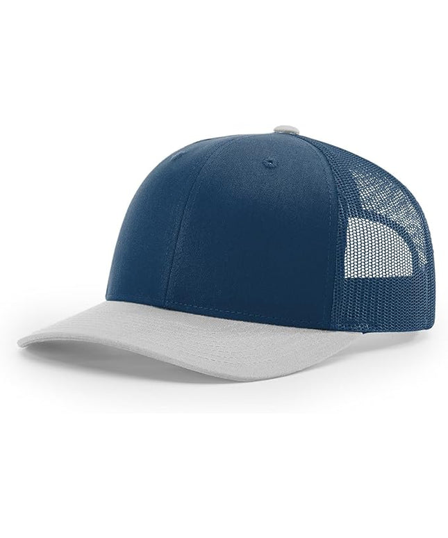 Richardson 112 Trucker Hat - Premium Adjustable Snapback Hat - Structured Six Panel Richardson Blank Caps