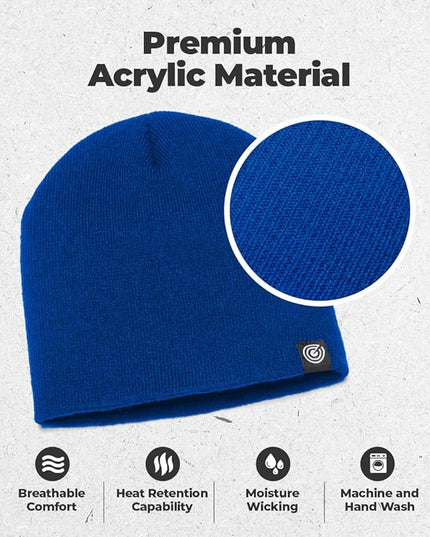 Original Beanie Cap - Soft Knit Beanie Hat - Warm and Durable