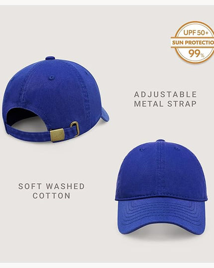 CHOK.LIDS Everyday Premium Dad Hat Unisex Cotton Baseball Cap for Men and Women Adjustable Lightweight Polo Style Curved Brim
