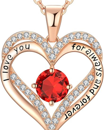 18K Rose Gold Necklaces for Women Birthday Gifts for Women Jewelry for Women Birthday Gifts for Wife Girlfriend Daughter Wife Birthday Gifts for Anniversary Mothers Day Christmas Valentines Gifts