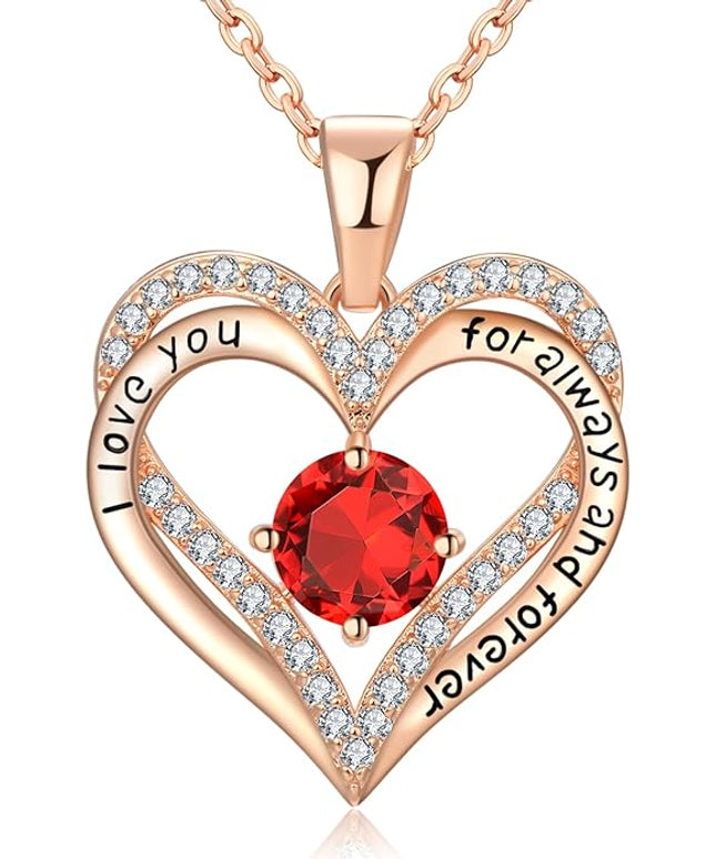 18K Rose Gold Necklaces for Women Birthday Gifts for Women Jewelry for Women Birthday Gifts for Wife Girlfriend Daughter Wife Birthday Gifts for Anniversary Mothers Day Christmas Valentines Gifts