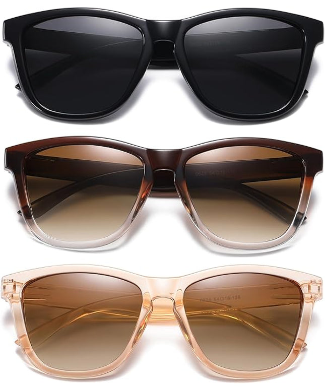 DANAMY Sunglasses Womens Polarized Sunglasses for Women Trendy Designer Mirrored UV400 Protection Sun Glasses
