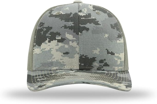 Richardson 112 Trucker Hat - Premium Adjustable Snapback Hat - Structured Six Panel Richardson Blank Caps