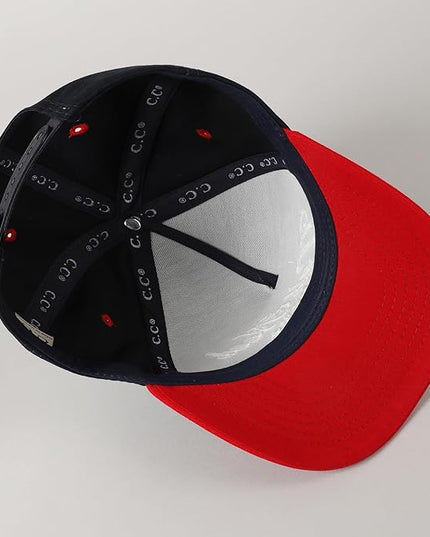 MIRMARU Two-Tone Vintage Canvas Trucker Hats for Men & Women, Adjustable Size Baseball Caps with Trendy Embroidered Design