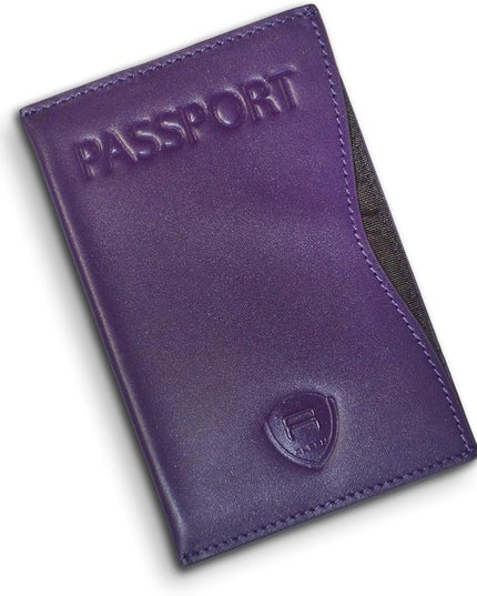 Alban RFID Passport Holder Women Men RFID Blocking Travel Passport Wallet Case Genuine Leather Passport Cover porta pasaporte