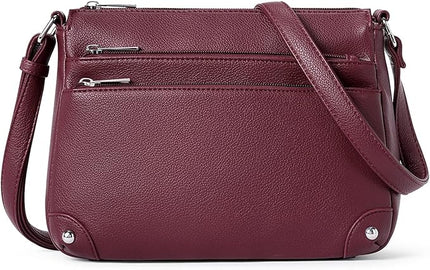 WESTBRONCO Crossbody Bags for Women, Medium Size Shoulder Handbags, Satchel Purse with Multi Zipper Pocket