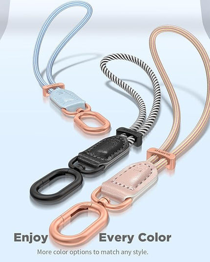 SURPHY Phone Wrist Strap, Keychain Wristlet, Phone Strap Charm with Tether Tab, Cellphone Lanyard Wrist, Key Chain for Women