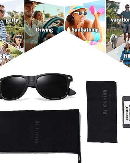 Joopin Square Sunglasses Polarized UV Protection Trendy Designer Sun Glasses Men Women