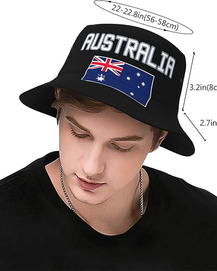 Funny Flag Bucket Hat for Men Women, Fisherman Hats Packable Fashion Sun Cap for Travel Outdoor Beach Boys Girls