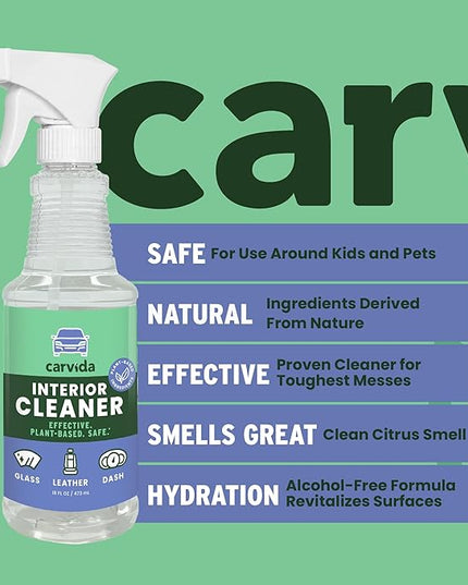 Interior Cleaner, All-Purpose Car Cleaning Spray, Natural Grapefruit Scent, 16oz