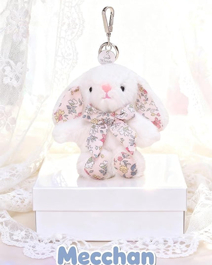 Rabbit Keychain for Backpack, Cute Keychain Bag Charms for Women