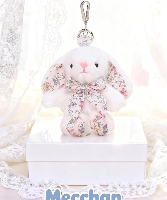 Rabbit Keychain for Backpack, Cute Keychain Bag Charms for Women