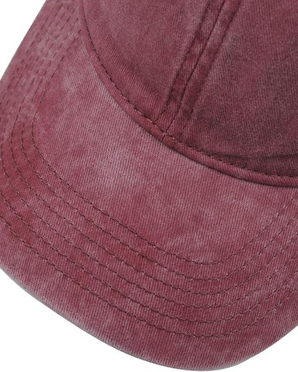 HH HOFNEN Men Women Washed Distressed Twill Cotton Baseball Cap Vintage Adjustable Dad Hat